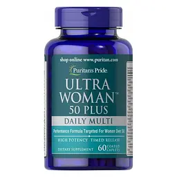 Мультивітаміни для жінок Ultra Woman 50 Plus Multi-Vitamin 60 капсул