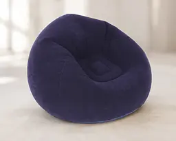 Надувне крісло-пуф Inflatable Sofa / Надувне крісло-мішок 110×110×85 см Фіолетове