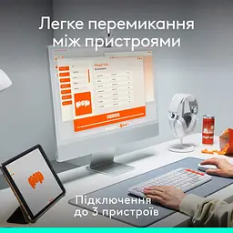 Комплект клавіатура та миша Logitech POP Icon Combo Bluetooth UA Rose [920-013142] [121100] - мініатюра 9