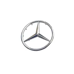 Емблема керма Mercedes-Benz хром 52 мм пластик (на тонких напрямних)