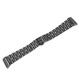 Металевий ремінець Primolux Steel Link для годинника Fitbit Versa 4/Fitbit Sense 2 Black - мініатюра 3