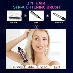 Щітка для випрямлення та завивки UKLISS Thermal Brush Cordless 3 в 1 22 мм - мініатюра 3