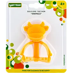 Прорізувач Baby Team Тваринки силіконовий (4029_корівка) - мініатюра 3