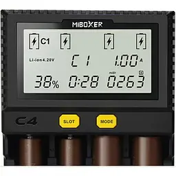 Зарядний пристрій для акумуляторів MiBoxer C4 (new V4) на 4 порти - мініатюра 2