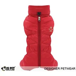 Зимовий комбінезон для собак з високим коміром, без капюшона Alps explorer червоний S Is Pet zoo0006239