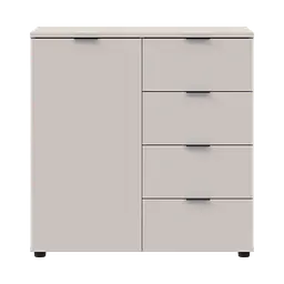 Комод Doros Рон 1 1 фасад 4 шухляды Кашемір 80х38х81 (41516043) - мініатюра 4