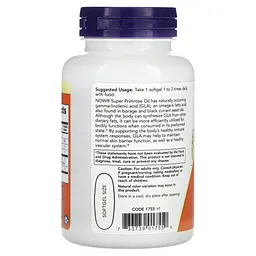 Олія вечірньої примули Now Foods Super Primrose 60 капсул - мініатюра 2