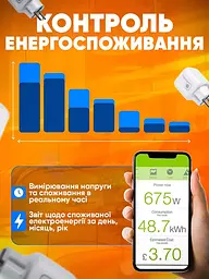 Розумна Wi-Fi розетка Smart Socket Tuya / Smart Life 20 А - мініатюра 3