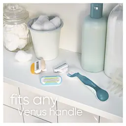 Подарунковий набір Gillette Venus Гладкість: Бритвенная ручка + Змінні картриджі для гоління, 2 шт. + Гель для гоління Satin Care Алое Вера, 75 мл - мініатюра 6