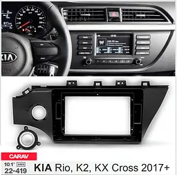 Перехідна рамка KIA Rio Carav 22-419 - мініатюра 4