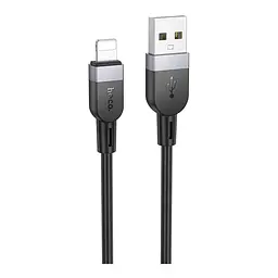 Кабель синхронізації Hoco X109 Silicone 2.4A USB to Lightning 3m Black (35925_3605830) - мініатюра 2