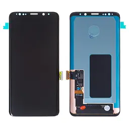 Дисплей для Samsung G965 Galaxy S9 Plus, чорний, без рамки, Оригінал (переклеєне скло)