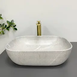 Умивальник VBI Ravenna grey stone matt накладний VBI-011216, Сірий - мініатюра 4