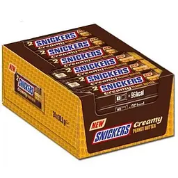 Упаковка батончиків Snickers Creamy 36.5 г х 24 шт - мініатюра 2
