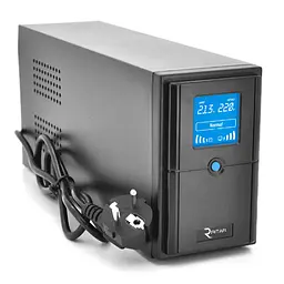 ДБЖ UPS Ritar ERTM600 360W ELF-D, LCD, AVR, 2st, 2xSCHUKO socket, 1x12V7Ah - мініатюра 1