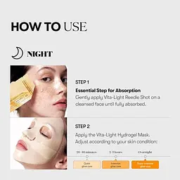 Освітлювальна гідрогелева маска VT Cosmetics Vita-Light Reedle Shoot Brightening Hydrogel Mask (VTC031) - мініатюра 3