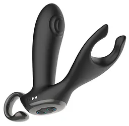Стимулятор простати B - Series Cute Dual Tapping Anal, 10.1 см (чорний)