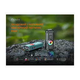 Ліхтар Fenix E06R бірюзовий (E06R-TQ) - мініатюра 8