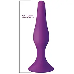 Анальна пробка з присоскою Mai Attraction Toys №33 Black - мініатюра 2
