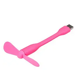 Вентилятор мобільний USB рожевий - мініатюра 7