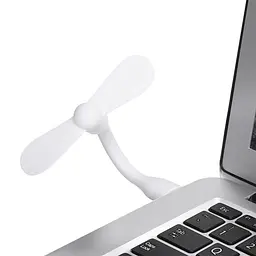Вентилятор мобільний USB білий - мініатюра 2