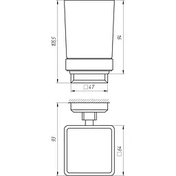 Стакан TOPAZ TКВ 9921A - мініатюра 2