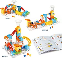 Конструктор лабіринт VTech Marble Rush Discovery XS100 кульковий трек 30 деталей 3 кульки STEM-конструктор від 4 років (SKU-326) - мініатюра 4
