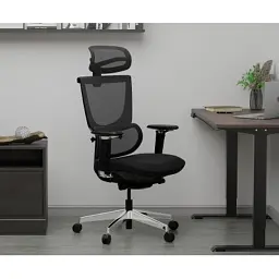 Офісне крісло Mealux S8 Air Fabric Black (HF-S8P F/B) - миниатюра 12