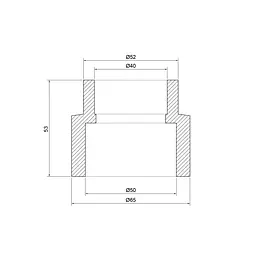 Муфта PPR Thermo Alliance 50х40 перехідна DSB110