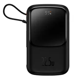 Power Bank Baseus Bipow Pro Digital Display Fast Charge 10000mAh 22.5W Type-C (Type C cable) Black (PPQD020101) - мініатюра 2