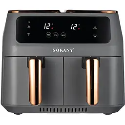 Аерофритюрниця безмасляна Sokany SK-ZG-803 8л електрична з сенсорним керуванням, таймер 2800Вт