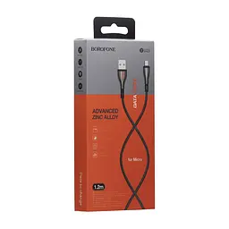 Кабель Borofone BU23 Micro USB 1.2 м 24878 - мініатюра 2