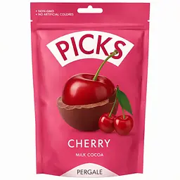Драже Pergale Picks вишня сублимированная в молочном шоколаде 90 г (4770179991374)