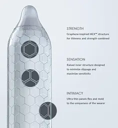 Надтонкі презервативи Lelo Hex - мініатюра 5