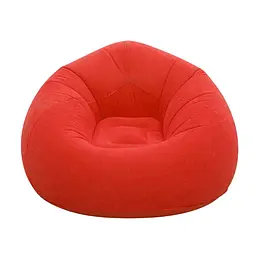 Надувне крісло-пуф Inflatable Sofa / Надувне крісло-мішок 110х110х85 см Червоний - мініатюра 5