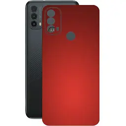 Защитная пленка StatusSKIN для Motorola Moto E30 Корпус Винил красная матовая