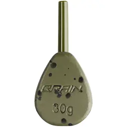 Грузило Brain In-Line Flat Lead 30g 2шт/уп Green