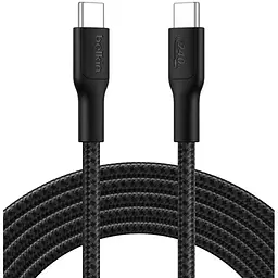 Дата кабель USB-C to USB-C 3.0m 240W black Belkin (CAB025HQ3MBK)
