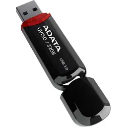 USB флеш накопичувач ADATA 32Gb UV150 Black USB 3.0 (AUV150-32G-RBK) - мініатюра 2