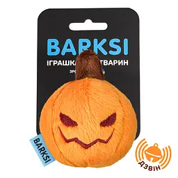 Іграшка для котів Barksi Гарбузик  з дзвіночком  - мініатюра 2