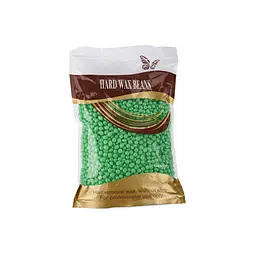 Гарячий плівковий віск у гранулах Hard Wax Beans Green 1000 г — професійний віск для депіляції без смужок