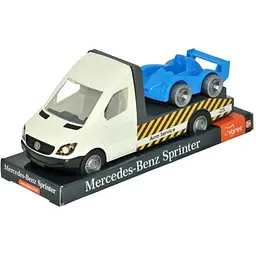 Іграшковий автомобіль "Mercedes-Benz Sprinter" евакуатор на планшетці, Tigres