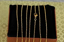 Цепь Xuping Jewelry кручений джгут 45 см 1 мм золотиста