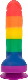 Райдужний фалоімітатор Addiction Justin 8 Rainbow, 20.3х4.5 см - мініатюра 2