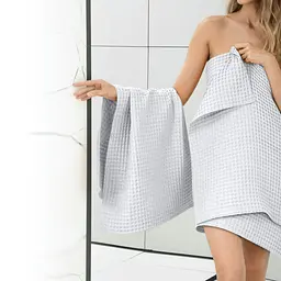 Рушник вафельний Snow Greek Waffle 50x70см (Towel_01Snow_GreekWaffle_50x70) - мініатюра 6