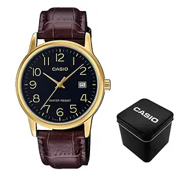 Чоловічий годинник Casio MTP-V002GL-1B Золотистий ( AT1141-0272 )
