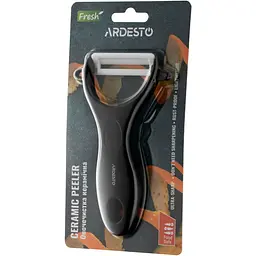 Овочечистка керамічна Ardesto Fresh 13.5×7.8 см чорний (AR8340B) - мініатюра 4