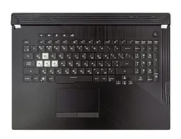 Топкейс ноутбука / верхня панель та клавіатура для ноутбука Asus ROG Strix G731GT G731GU, GL731GT (90NR01T3-R37UA1) Оригінал від Asus, Верхня панель клавіатури