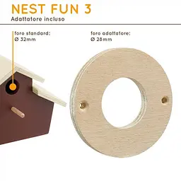 Домик-гнездо для диких птахів Ferplast NEST FUN 3 - мініатюра 3