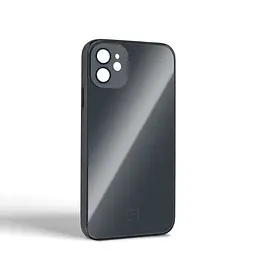 Чехол-накладка для Apple iPhone 11, Replica MagSafe, черный, противоударный защитный чехол с магнитным кольцом MagSafe, защита всего корпуса, TPU+PC, зеркальный, выступающий бортик вокруг экрана, ArmorStandart (ARM76168) - мініатюра 2